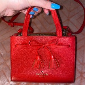 Red Kate spade bag